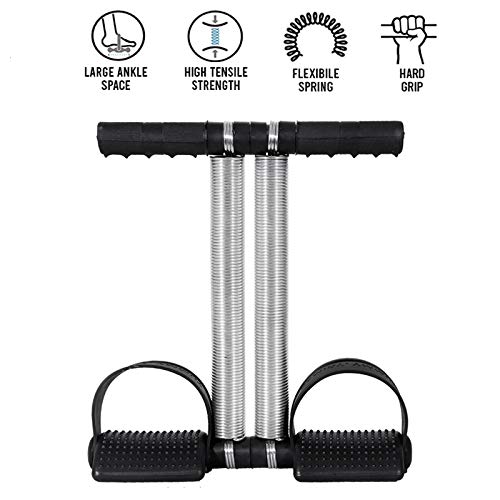 Double Spring Waist Tummy Trimmer Multipurpose Fitness Equipment For Men And  Women(Black)