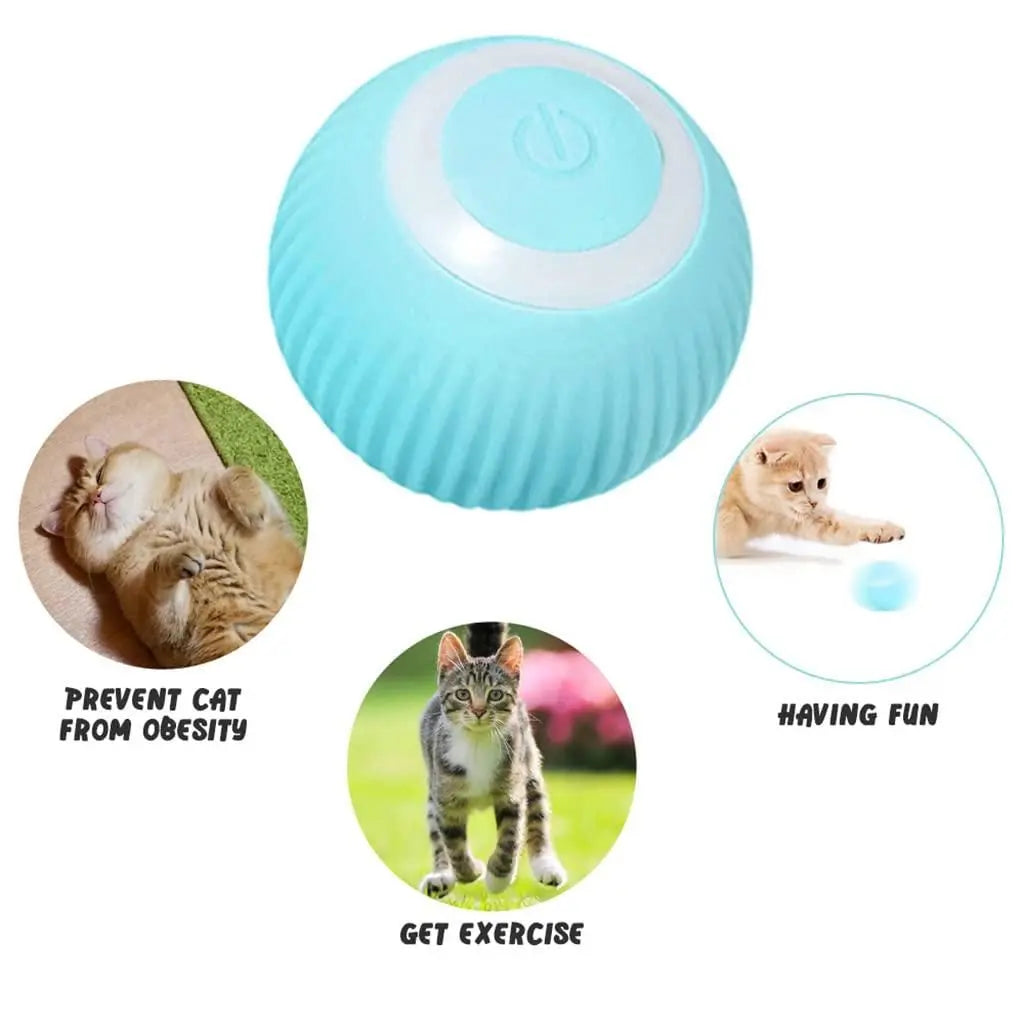 Automatic Smart Teasing Pet Ball, Smart Self Teasing Rolling Pet Ball