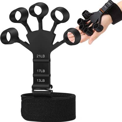 Adjustable Finger Exerciser & Hand Strengthener, Hand Grips Strength Training (Pack of 1, Assorted)