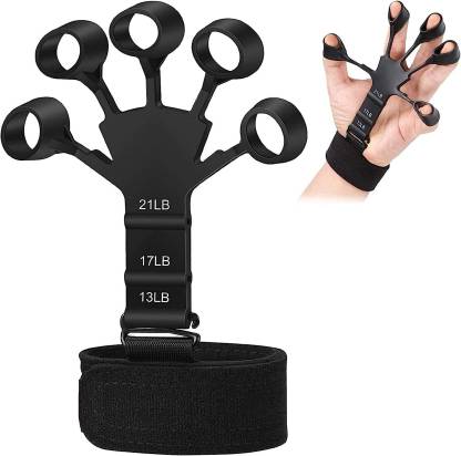 Adjustable Finger Exerciser & Hand Strengthener, Hand Grips Strength Training (Pack of 1, Assorted)